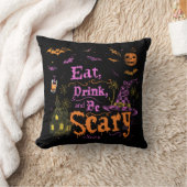 Eat, Drink, and Be Scary | ExDesigner | ハロウィン クッション (ブランケット)