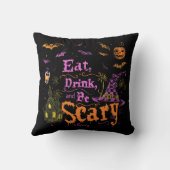 Eat, Drink, and Be Scary | ExDesigner | ハロウィン クッション (裏面)