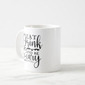 Eat Drink and be Scary Funny Halloween コーヒーマグカップ (正面左)