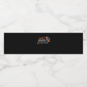 Eat Drink And Be Scary Funny Halloween ペットボトルラベル (シングルラベル)