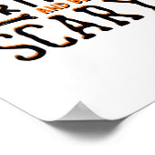 Eat Drink And Be Scary Funny Halloween Quote ポスター (角)