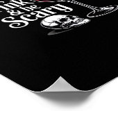 Eat Drink And Be Scary Funny Quote Modern Look ポスター (角)