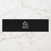 Eat Drink And Be Scary Halloween ペットボトルラベル (シングルラベル)
