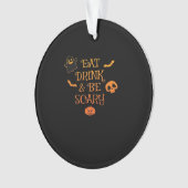 Eat Drink And Be Scary Halloween Classic Retro Sty オーナメント (正面)