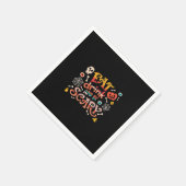 Eat Drink And Be Scary Halloween Funny Essential C スタンダードカクテルナプキン (角)