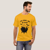 Eat, Drink, and Be Scary Halloween T-Shirt | Spook Tシャツ (正面フル)