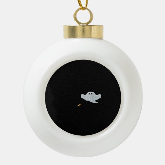 Eat Drink And Be Scary Halloween Trendy Casual  セラミックボールオーナメント (正面)