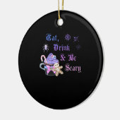 Eat Drink And Be Scary Hexmas Cool Unique Style セラミックオーナメント (左)