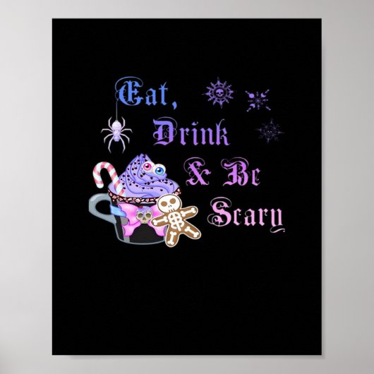 Eat Drink And Be Scary Hexmas Cool Unique Style ポスター (正面)