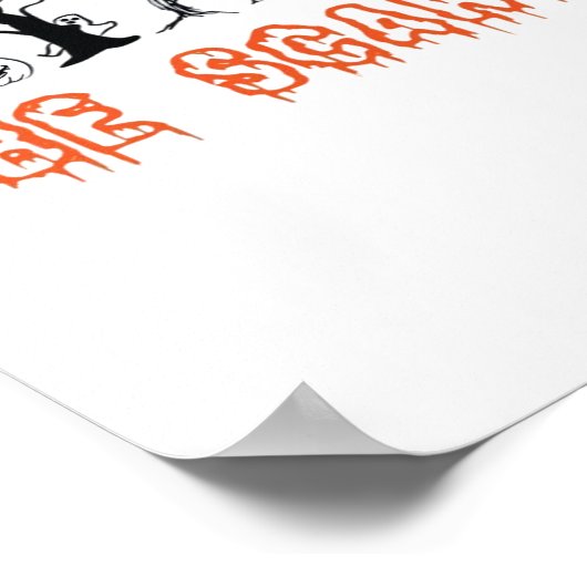 Eat Drink And Be Scary Minimal Quote ポスター (角)