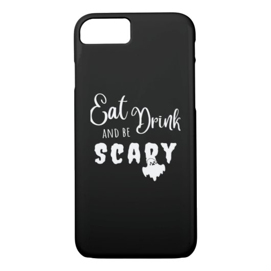 Eat Drink And Be Scary Retro Graphic Case-Mate iPhoneケース (裏面)