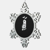 Eat Drink And Be Scary Trendy Graphic スノーフレークピューターオーナメント (右)
