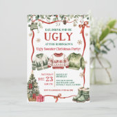 Eat Drink and Be Ugly Sweater Christmas Party 招待状 (スタンド正面)