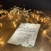 EAT Drink & Be Married ウェディングフラワー 木製 ライト 招待状