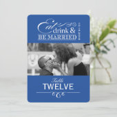 Eat, Drink & be Married - テーブル席札 招待状 (スタンド正面)