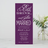 Eat, Drink, Be Married 招待状 (スタンド正面)