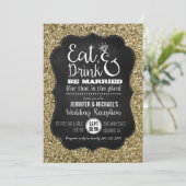 Eat, Drink & Be Married 結婚披露宴の招待状 招待状 (スタンド正面)