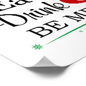 Eat Drink Be Merry クリスマスアート ポスター (角)