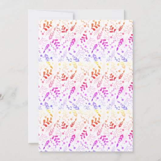 Eat Drink Be Merry Pink Christmas Potluck 招待状 (裏面)