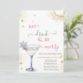 Eat Drink & Be Merry Snowflake Cocktail 招待状 (スタンド正面)