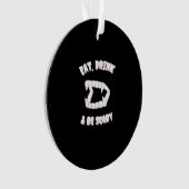 Eat Drink Be Scary Vampire Minimalist Style オーナメント (正面)