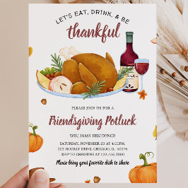 Eat Drink Be Thankful 感謝祭 招待状