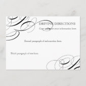 Eat, Drink Get Married Calligraphy Swirl Invites エンクロージャーカード (裏面)