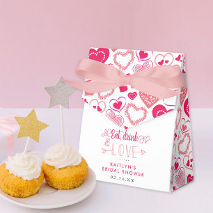 "Eat Drink & Love" バレンタインデー・ブライダルシャワー フェイバーボックス