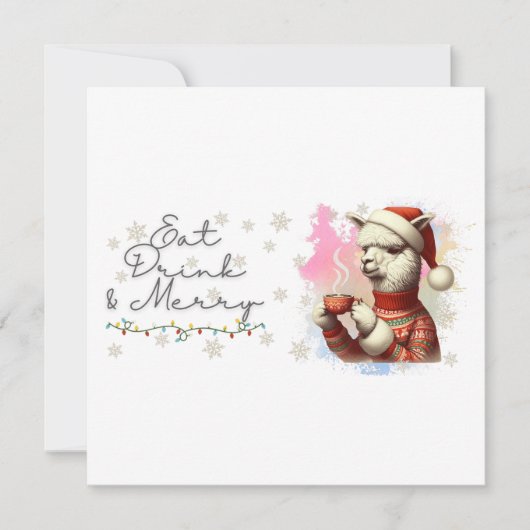 Eat Drink & Merry Christmas Card (正面)