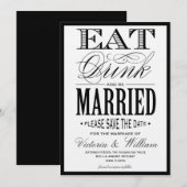 EAT,DRINK | SAVE THE DATEのお知らせ セーブザデート (正面/裏面)