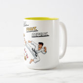 Eat Fight Repeat ツートーンマグカップ (正面右)