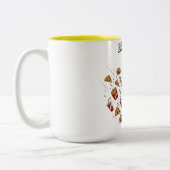 Eat Fight Repeat ツートーンマグカップ (左)