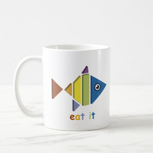 Eat fish コーヒーマグカップ (左)