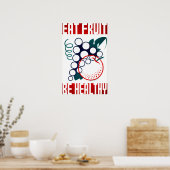 EAT FRUIT Be Healthy America Federal Art Project ポスター (キッチン)