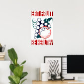 EAT FRUIT Be Healthy America Federal Art Project ポスター (ホームオフィス)