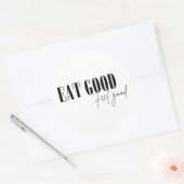 Eat good, feel good ラウンドシール (封筒)