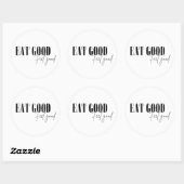 Eat good, feel good ラウンドシール (シート)