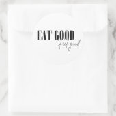 Eat good, feel good ラウンドシール (バッグ)