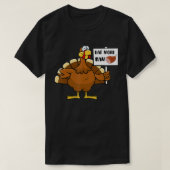 Eat More Ham Funny Turkey Tee Thanksgiving Day Hol Tシャツ (デザイン正面)