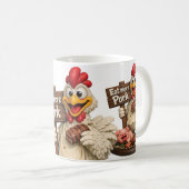 Eat More Pork コーヒーマグカップ (正面右)