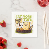 Eat More Tofu – Grill Me Instead BBQ Protest  スタンダードカクテルナプキン (インサイチュ)