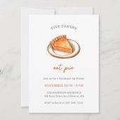 Eat Pie Thanksgiving Dinner 招待状 (正面)