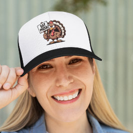 Eat Pizza, Fun Thanksgiving turkey キャップ