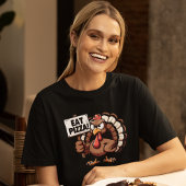 Eat Pizza, Fun Thanksgiving turkey Tシャツ