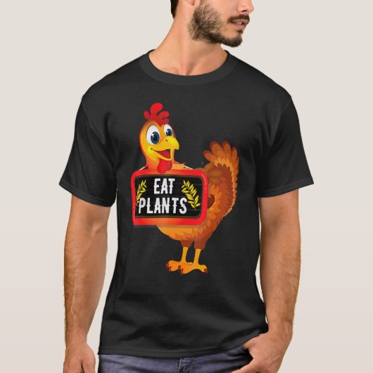 Eat Plants Vegan Vegetarian Turkey Thanksgiving Tシャツ (正面)