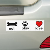 Eat.Play.Love. バンパーステッカー (車上)