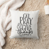 Eat Pray & Give Thanks クッション (ブランケット)