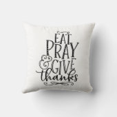 Eat Pray & Give Thanks クッション (裏面)