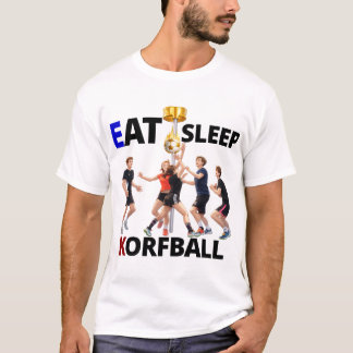 Eat, Sleep コーフボール: コーフボール男子Tシャツ Tシャツ