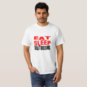 Eat Sleep ビートボックス Tシャツ (正面フル)